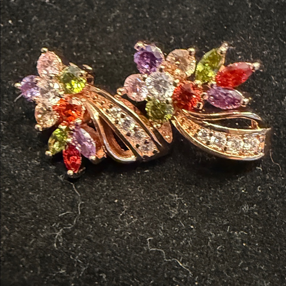 QVC Floral Multicolor Gemstone Earrings
BNWT